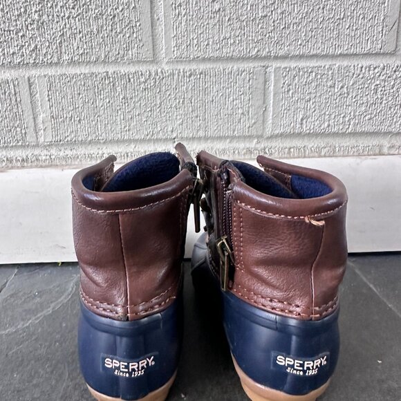 Sperry Kids Boots in Brown and Blue - Picture 6 of 16